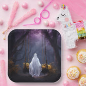 Assiettes En Carton Fantôme d'Halloween à coudre (Fête)