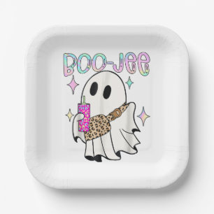 Assiettes En Carton Fantôme drôle d'Halloween Boo Jee
