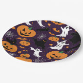 Assiettes En Carton Fantômes déplaisants Araignées Cobwebs Bats Hallow (Angle)