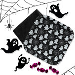 Assiettes En Carton Fantômes mignons | Araignées | Spider Webs Hallowe<br><div class="desc">De mignons fantômes,  araignées et toiles d'araignée sur un arrière - plan noir motif Halloween.</div>