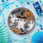 Assiettes En Carton Fantômes Monstres mignons Éffrayants et Déplaisant (Fête)