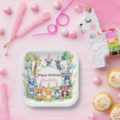 Assiettes En Carton Far One mignonne Jungle Animal anniversaire enfant (Fête)