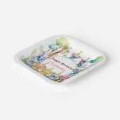 Assiettes En Carton Far One mignonne Jungle Animal anniversaire enfant (Angulaire)