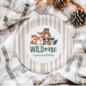 Assiettes En Carton Far Un Bois Animal Première Plat Papier Anniversai