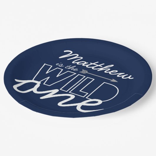 Assiettes En Carton Far Un Premier Anniversaire Plaques Papier (Angle)