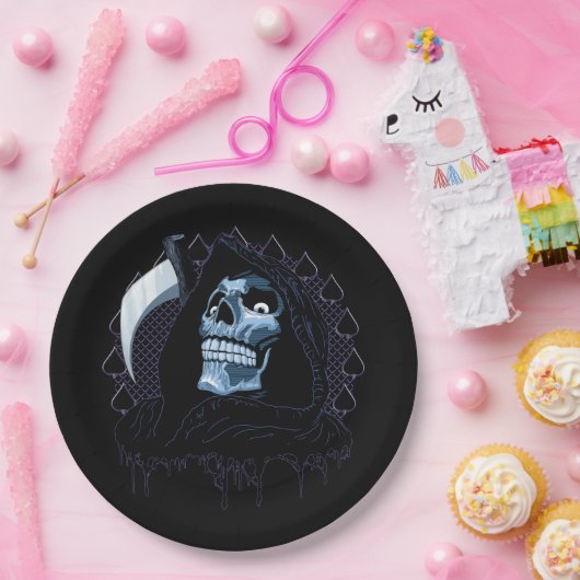 Assiettes En Carton Faucheuse (Fête)