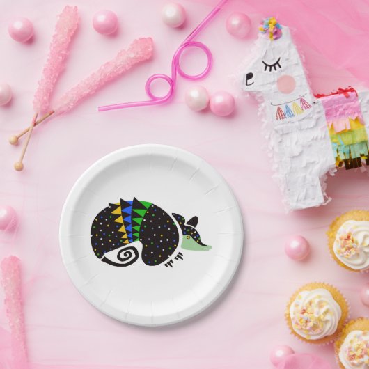 Assiettes En Carton Faune - Cool ARMADILLO - Nature - Partie (Fête)