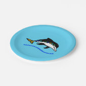 Assiettes En Carton Faune - DOLPHIN - Nature - Blue Party (Angle)