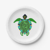 Assiettes En Carton Faune - Mer Cool TURTLE - Nature - Fête (Devant)