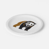 Assiettes En Carton Faune - Ours GRIZZLY Cool - Nature- Fête (Angle)