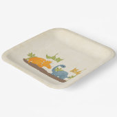 Assiettes En Carton Faune sauvage de Cute Dinosaure (Angulaire)