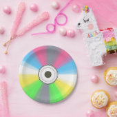 Assiettes En Carton Faux CD de geek (Fête)