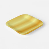 Assiettes En Carton Faux Gold Modèle tendance Élégant Glamour (Angulaire)