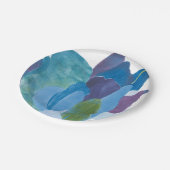 Assiettes En Carton Faux Indigo I (Angle)