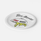 Assiettes En Carton Faux News (Angle)