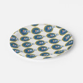 Assiettes En Carton FBI Seal Mockup (Angle)