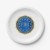 Assiettes En Carton FBI Spoof Seal (Devant)