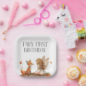 Assiettes En Carton Fée d'automne premier Merci d'anniversaire avec re (Fête)