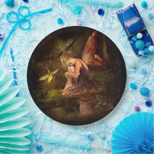 Assiettes En Carton fée des champignons (Fête)