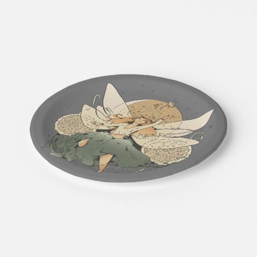 Assiettes En Carton Fée Enchantante - Imaginaire lunaire (Angle)