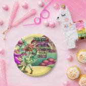 Assiettes En Carton Fée noire belle anniversaire (Fête)