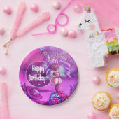 Assiettes En Carton Fée noire douce Anniversaire (Fête)