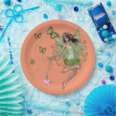 Assiettes En Carton Fée papillon (Fête)