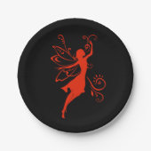 Assiettes En Carton Fée rouge (Devant)