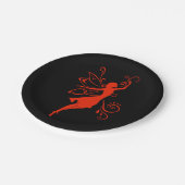 Assiettes En Carton Fée rouge (Angle)