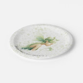 Assiettes En Carton Fée verte légère Alcool Encre Fille Anniversaire F (Angle)