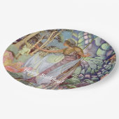 Assiettes En Carton Fée vintage (Angle)