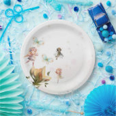 Assiettes En Carton Fées et plaques en papier imaginaire (Fête)