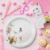Assiettes En Carton Fées et plaques en papier imaginaire (Fête)
