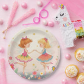 Assiettes En Carton Fées florales de danse2 Plaques en papier Parties (Fête)