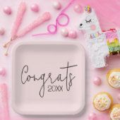 Assiettes En Carton Félicitations À La Diplôme D'Études Supérieures Su (Fête)