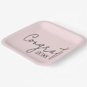 Assiettes En Carton Félicitations À La Diplôme D'Études Supérieures Su (Angulaire)