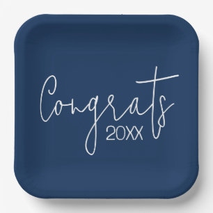 Assiettes En Carton Félicitations À La Marine