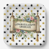 Assiettes En Carton Félicitations aux diplômés (Recto)