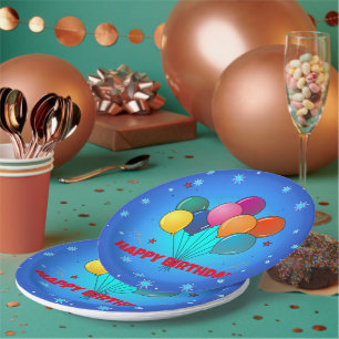 Assiettes En Carton Félicitations ! ciel étoilé festif,