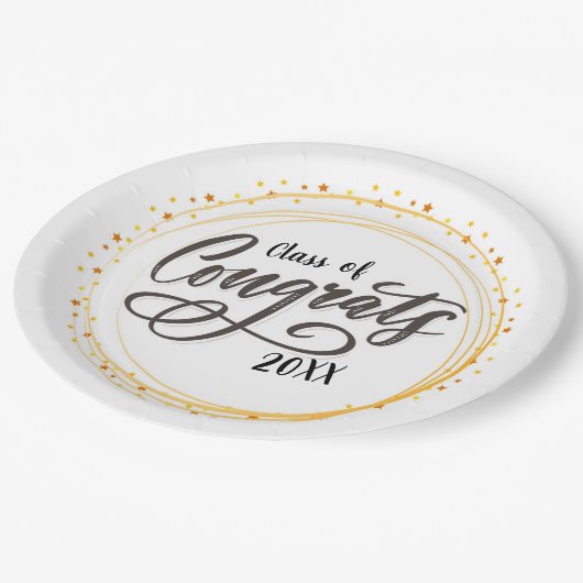 Assiettes En Carton Félicitations Classe de plaques de papier (Angle)