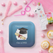 Assiettes En Carton Félicitations d'obtention de diplôme (Fête)