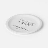 Assiettes En Carton Félicitations Grad Moderne Photo Grad Graduation (Angle)