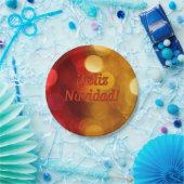 Assiettes En Carton ¡Feliz Navidad ! Joyeux Noël en espagnol rf (Fête)