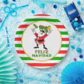 Assiettes En Carton Feliz Navidad Mexico Noël Père Noël (Fête)