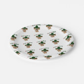 Assiettes En Carton Feliz Navidad Monkey (Angle)