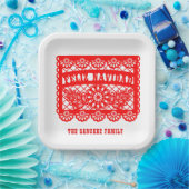 Assiettes En Carton Feliz Navidad Papel Picado (Fête)