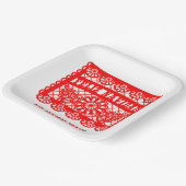 Assiettes En Carton Feliz Navidad Papel Picado (Angulaire)