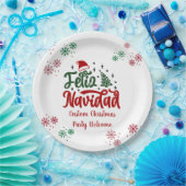 Assiettes En Carton Feliz Navidad Spanish Joyeux Noël (Fête)