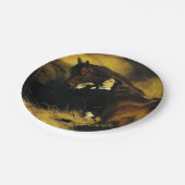 Assiettes En Carton Femme et Cheval (Angle)