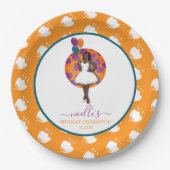 Assiettes En Carton Femme noire, Ballons d'anniversaire & Fleurs, Oran (Devant)